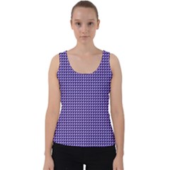 Purple Triangulate Velvet Tank Top by jumpercat