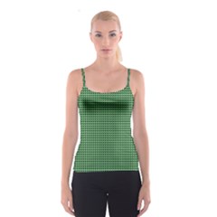 Green Triangulate Spaghetti Strap Top by jumpercat