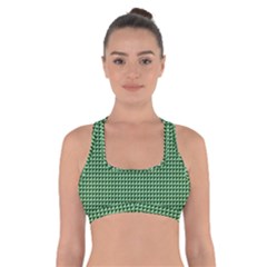 Green Triangulate Cross Back Sports Bra by jumpercat