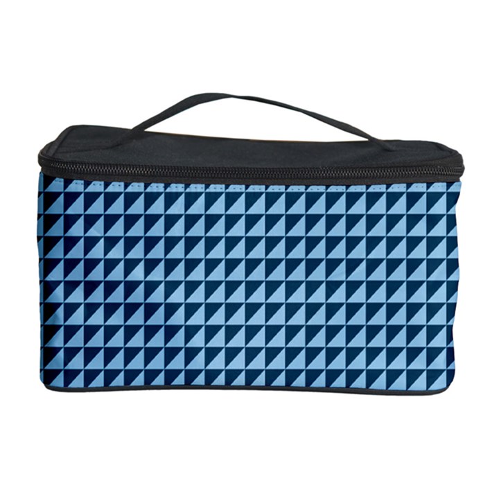 Blue Triangulate Cosmetic Storage Case