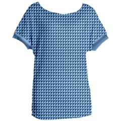 Blue Triangulate Women s Oversized Tee by jumpercat