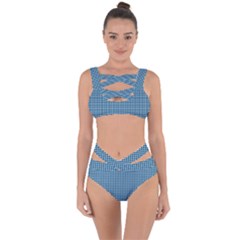 Blue Triangulate Bandaged Up Bikini Set  by jumpercat