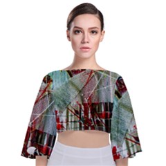 Hidden Strings Of Urity 10 Tie Back Butterfly Sleeve Chiffon Top by bestdesignintheworld