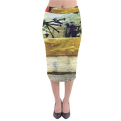 Hidden Strings Of Purity 14 Velvet Midi Pencil Skirt by bestdesignintheworld