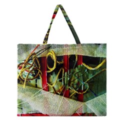 Hidden Strings Of Purity 13 Zipper Large Tote Bag