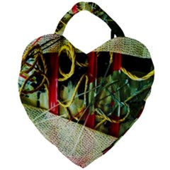 Hidden Strings Of Purity 13 Giant Heart Shaped Tote by bestdesignintheworld