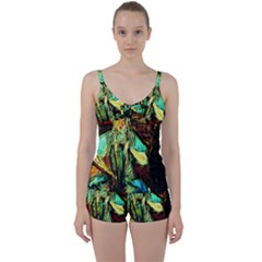 Girl In A Bar Tie Front Two Piece Tankini by bestdesignintheworld