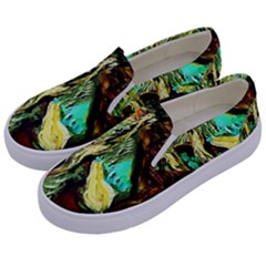 Girl In A Bar Kids  Canvas Slip Ons