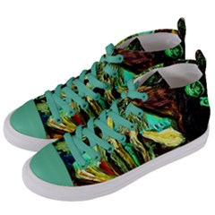 Girl In A Bar Women s Mid-top Canvas Sneakers