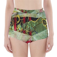 Hidden Strings Of Purity 7 High-waisted Bikini Bottoms by bestdesignintheworld