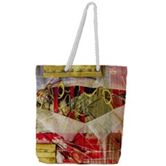 Hidden Strings Of Purity 4 Full Print Rope Handle Tote (large) by bestdesignintheworld