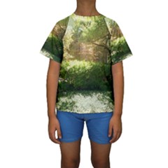 Highland Park 19 Kids  Short Sleeve Swimwear by bestdesignintheworld