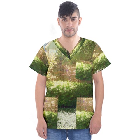 Highland Park 19 Men s V-neck Scrub Top by bestdesignintheworld