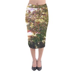 Highland Park 18 Velvet Midi Pencil Skirt by bestdesignintheworld