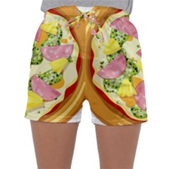 Pizza Clip Art Sleepwear Shorts by Sapixe