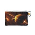 Planets Space Canvas Cosmetic Bag (Small) View2