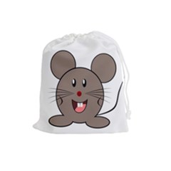 Raton Mouse Christmas Xmas Stuffed Animal Drawstring Pouches (large)  by Sapixe