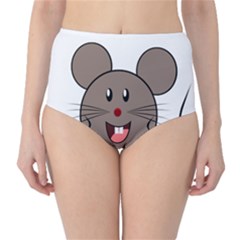 Raton Mouse Christmas Xmas Stuffed Animal High-waist Bikini Bottoms by Sapixe