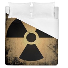 Radioactive Warning Signs Hazard Duvet Cover (queen Size) by Sapixe