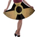 Radioactive Warning Signs Hazard A-line Skater Skirt View1