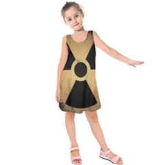 Radioactive Warning Signs Hazard Kids  Sleeveless Dress by Sapixe