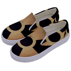 Radioactive Warning Signs Hazard Kids  Canvas Slip Ons by Sapixe