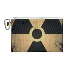 Radioactive Warning Signs Hazard Canvas Cosmetic Bag (large) by Sapixe