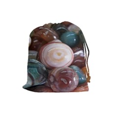 Rain Flower Stones Is A Special Type Of Stone Found In Nanjing, China Unique Yuhua Pebbles Consistin Drawstring Pouches (large)  by Sapixe