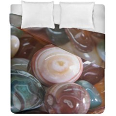 Rain Flower Stones Is A Special Type Of Stone Found In Nanjing, China Unique Yuhua Pebbles Consistin Duvet Cover Double Side (california King Size) by Sapixe