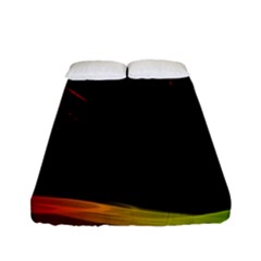 Rainbow Fireworks Celebration Colorful Abstract Fitted Sheet (full/ Double Size)