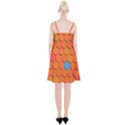 Roof Brick Colorful Red Roofing Spaghetti Strap Velvet Dress View2