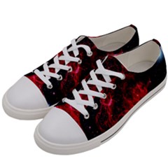 Red Nebulae Stella Women s Low Top Canvas Sneakers by Sapixe