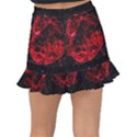 Red Nebulae Stella Fishtail Mini Chiffon Skirt View2