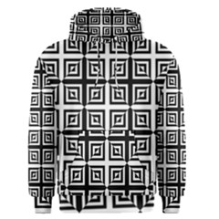 Seamless Pattern Background Black And White Men s Pullover Hoodie by Sapixe