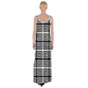 Seamless Pattern Background Black And White Maxi Thigh Split Dress View2