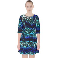 Sea Fans Diving Coral Stained Glass Pocket Dress by Sapixe