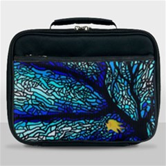 Sea Fans Diving Coral Stained Glass Lunch Bag by Sapixe