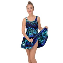 Sea Fans Diving Coral Stained Glass Inside Out Dress