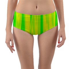 Shading Pattern Symphony Reversible Mid-waist Bikini Bottoms