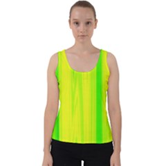 Shading Pattern Symphony Velvet Tank Top