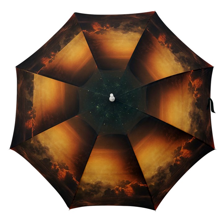 Saturn Rings Fantasy Art Digital Straight Umbrellas