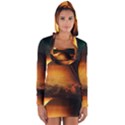 Saturn Rings Fantasy Art Digital Long Sleeve Hooded T-shirt View1