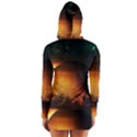 Saturn Rings Fantasy Art Digital Long Sleeve Hooded T-shirt View2