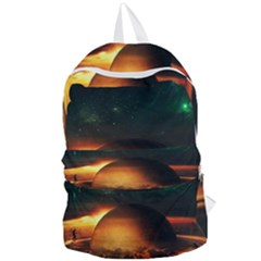 Saturn Rings Fantasy Art Digital Foldable Lightweight Backpack