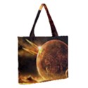 Sci Fi Planet Zipper Medium Tote Bag View2