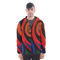 Simple Batik Patterns Hooded Wind Breaker (men) by Sapixe