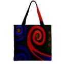 Simple Batik Patterns Zipper Grocery Tote Bag View2