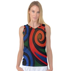 Simple Batik Patterns Women s Basketball Tank Top by Sapixe