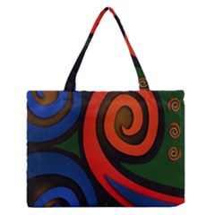 Simple Batik Patterns Zipper Medium Tote Bag by Sapixe