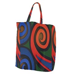 Simple Batik Patterns Giant Grocery Zipper Tote by Sapixe